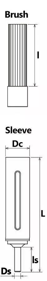 cnc deburring brush sizes