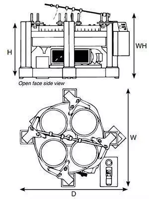 lapping machine dimensions