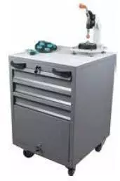 Stand for LEVOMAT with storage for
sample holders and consumables