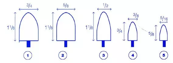 felt cone dimensions